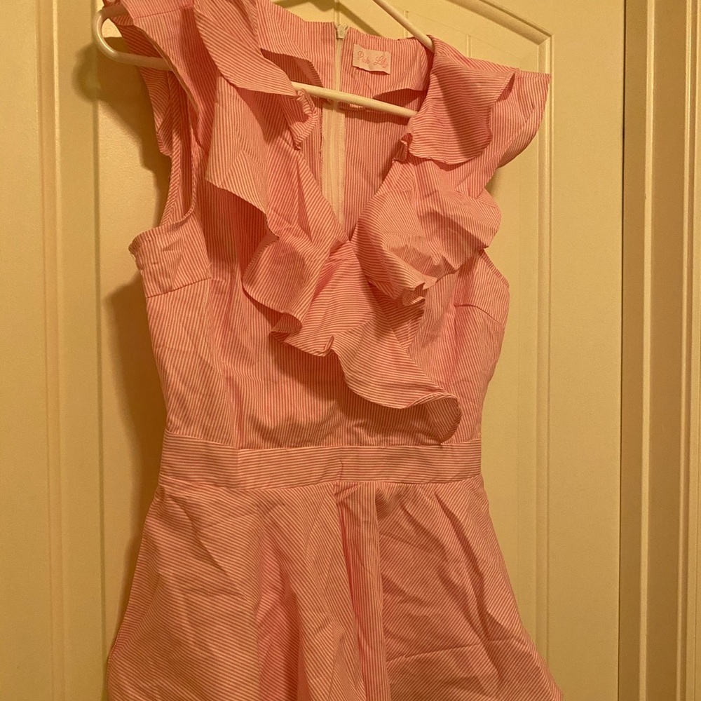 Pink Lily Ruffle Top - Picture 3 of 8